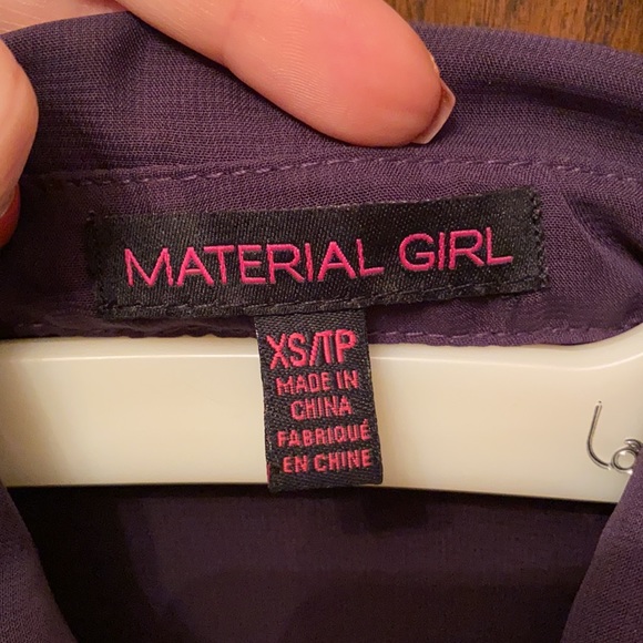 Heart cut out Material Girl shirt size XS - Picture 3 of 4